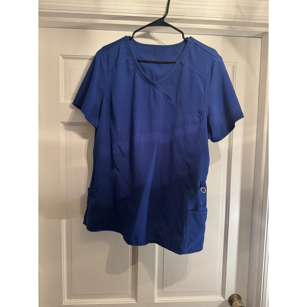 Cherokee Infinity Women's Royal Blue Solid Scrub Set Top & Pants Size X-Large XL